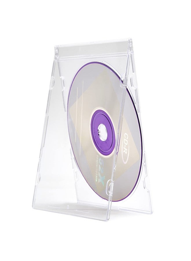 Maxtek Ultra Thin 5.2mm CD DVD Blu-Ray Clear Slim Jewel Case with Built in Frost Clear CD Tray, 25 Pack. - Image 4