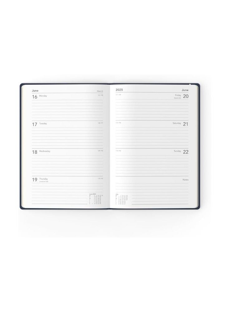 Collins Collins Expressive Type 2025 Planner - A5 Week to View Diary - Navy - (E-ET153.59-25) - Stylish Weekly Eco Diary with Recycled Paper  - Image 3
