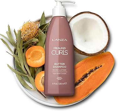 LANZA Healing Curls Butter Shampoo Curly Hair Shampoo for a Creamy ColourSafe Cleanse and Refreshed Curls Paraben and Sulphate Free Shampoo 236ml - Image 4