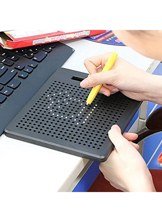 Famous Quality - Famous Quality® Mag Drawing Pad Educational Toy - Magnetic Board Sketch Pad for Kids, Draw Freely Magnetic Doodle Pad with Metal Balls for 3+ Kids, (Pack of 1, Multicolor) - Image 1