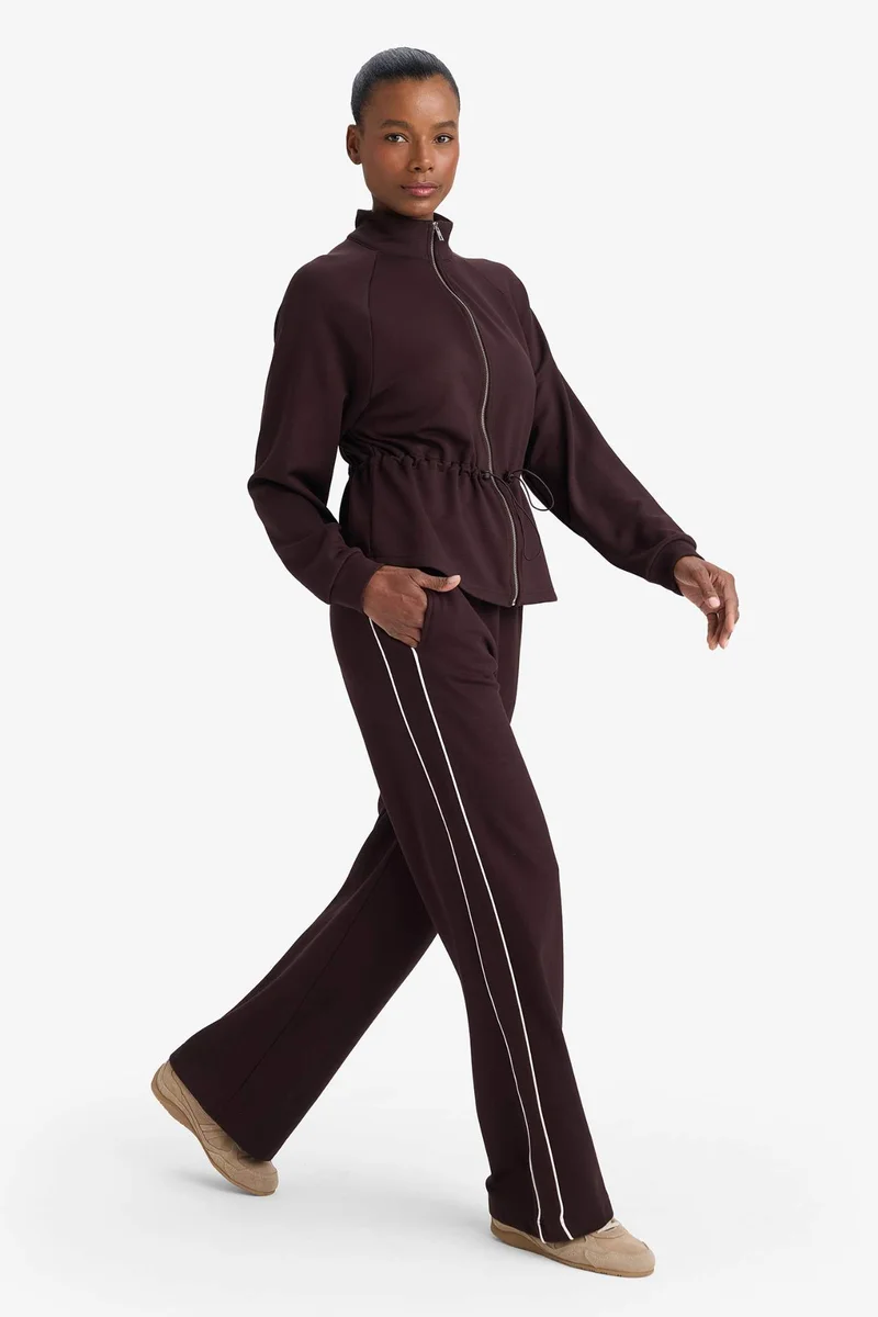 ديفاكتو Wide Leg Long Leg Modal Trousers