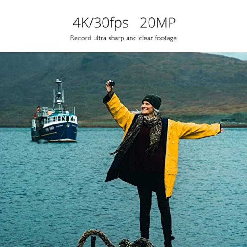 EK7000 Pro 4K Action Camera with Touch Screen EIS Stabilization 40M Waterproof Includes 64GB microSDXC Card Remote Control Underwater Camera with Helmet Mount Accessories Kit For Sports, Travel, and Outdoor Use - Image 2