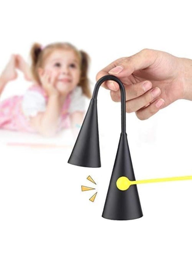 MegArya Agogo Bell Two Tone Handheld Traditional Latin Percussion Instrument with a Plastic Rod Clapper Metal Percussion Rhythm Musical Instrument - Image 3