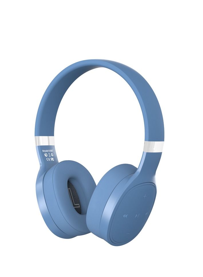 GULFLINK Bluetooth Wireless Headphones 500 mAH For Teens Adults Blue - Image 1