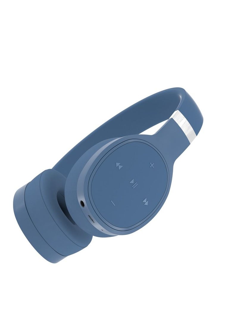 GULFLINK Bluetooth Wireless Headphones 500 mAH For Teens Adults Blue - Image 5
