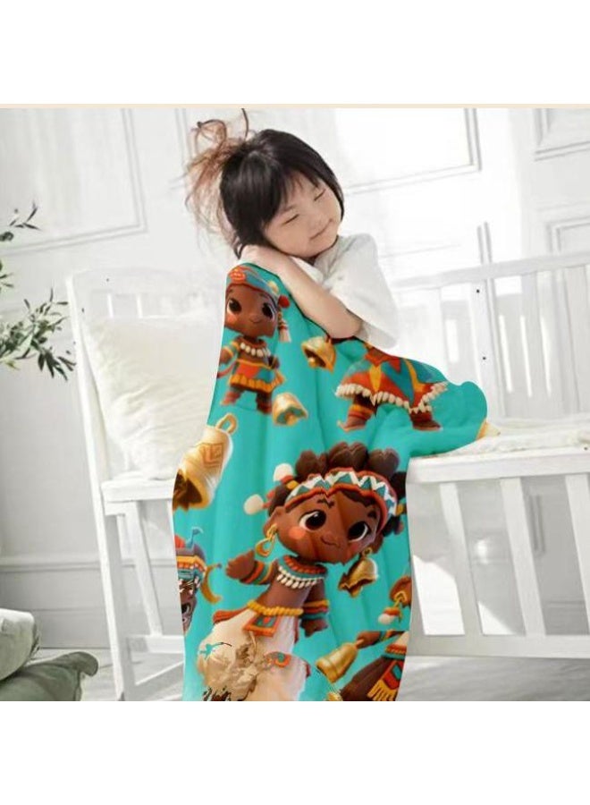 general Baby and children's cartoon flannel thin blanket (warm and comfortable, suitable for sleep, game use) 70cm*100cm - Image 3
