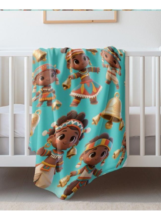 general Baby and children's cartoon flannel thin blanket (warm and comfortable, suitable for sleep, game use) 70cm*100cm - Image 5