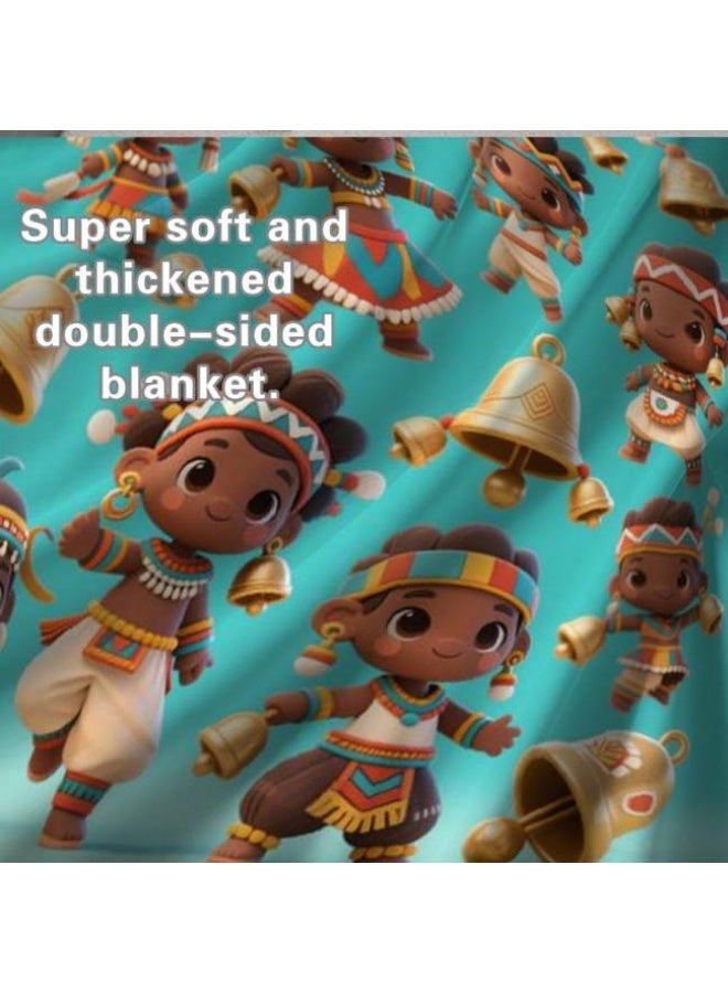 general Baby and children's cartoon flannel thin blanket (warm and comfortable, suitable for sleep, game use) 70cm*100cm - Image 1