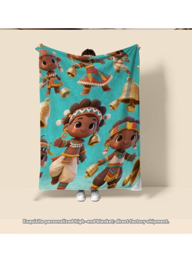 general Baby and children's cartoon flannel thin blanket (warm and comfortable, suitable for sleep, game use) 70cm*100cm - Image 4