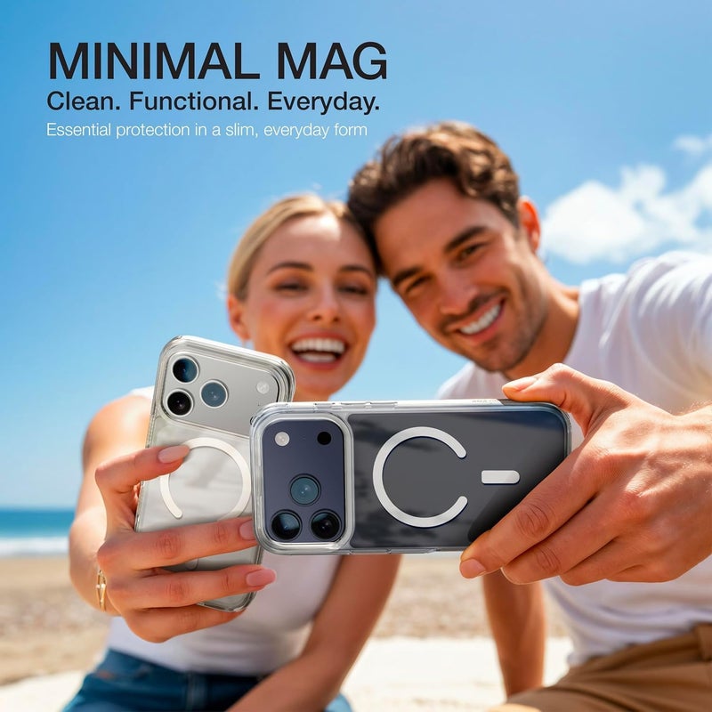 سيليكون جراب شفاف لهاتف iPhone 17 Pro Max مع غطاء واقٍ رفيع شفاف، خفيف الوزن، غطاء واقٍ مغناطيسي متوافق مع الشحن - Image 3