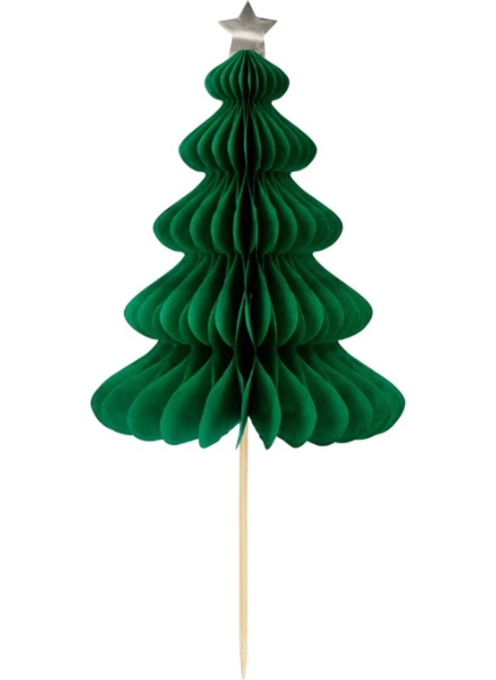 Meri Meri - Christmas Honeycomb Cake Topper Set - Honeycomb New Year Cake Decoration Set - 10 Pieces  - Image 5
