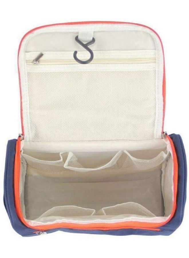 Kytaste Travel Hanging Cosmetics Bag Makeup And Toiletries Organizer Pouch (Navy Blue)  - Image 4