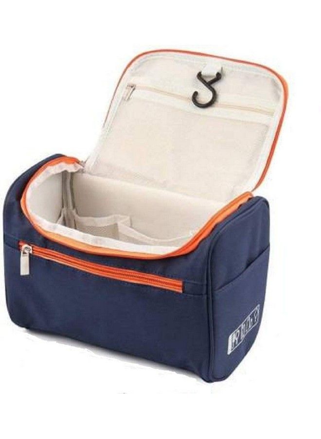 Kytaste Travel Hanging Cosmetics Bag Makeup And Toiletries Organizer Pouch (Navy Blue)  - Image 3