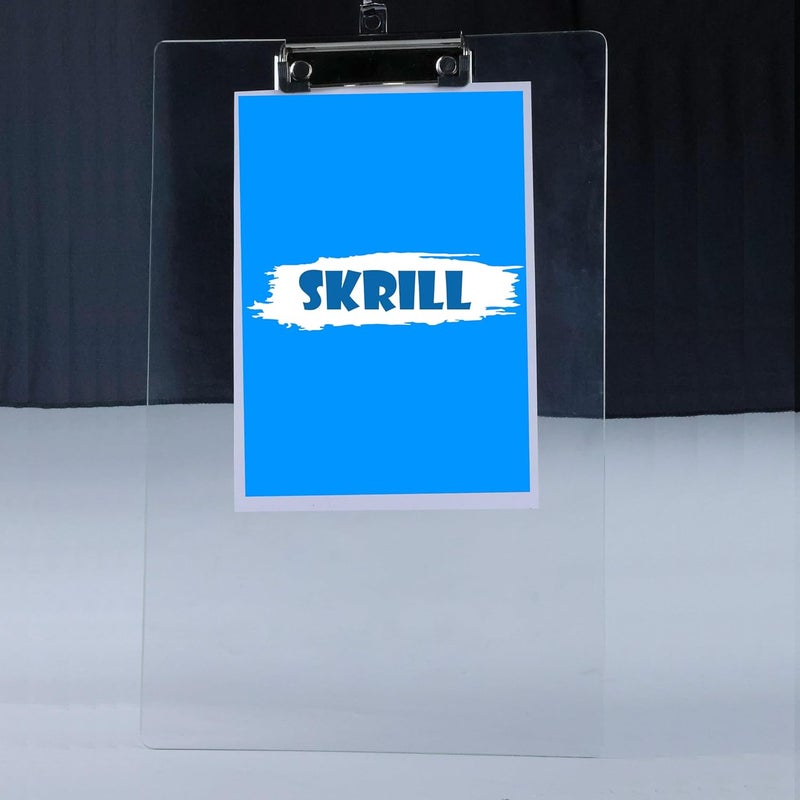 Skrill Premium Acrylic A4 Size Examination Writing Pad, Paper Clipboard,Writing Pad, Exam Board, Clear Transparent -Pack of 2 - Image 4
