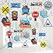 Nezyo 51 Pieces Train Birthday Decorations Transportation Hanging Swirls Steam Train Ceiling Decor for Railroad Traffic Sign Im Two Party Baby Shower Favors Supplies - Image 4