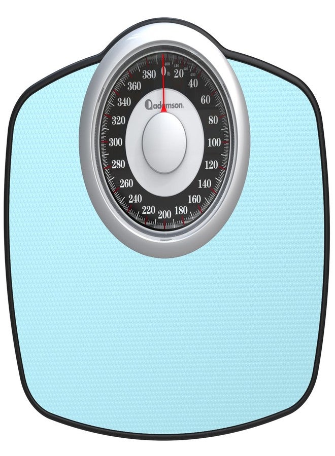 Adamson A25 Scales for Body Weight - Up to 400 LB - 5.3" Dial on 12.4" x 10.2" Platform - Anti-Skid Rubber Surface - High Precision Bathroom Scale Analog - Durable with 20-Year Assurance - Image 1