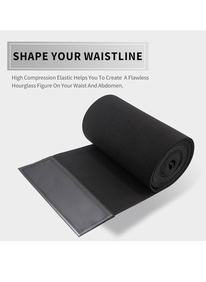 Generic 5M Waist Trainer for Women Lower Belly Fat, Slimming Tummy Wrap Belt Adjustable Comfortable Back Braces for Lower Back Pain Relief Abdominal Body Slimming Belt For Flat Tummy Belly Slimming Belt Sweat Band  - Image 3
