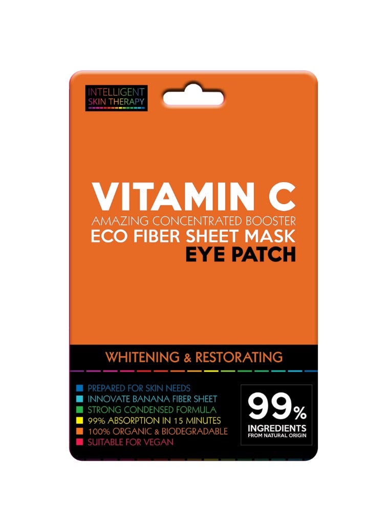 BeautyFace Whitening and Restorating Eco Fiber Sheet Eye Patch Vitmain C - 1 pair