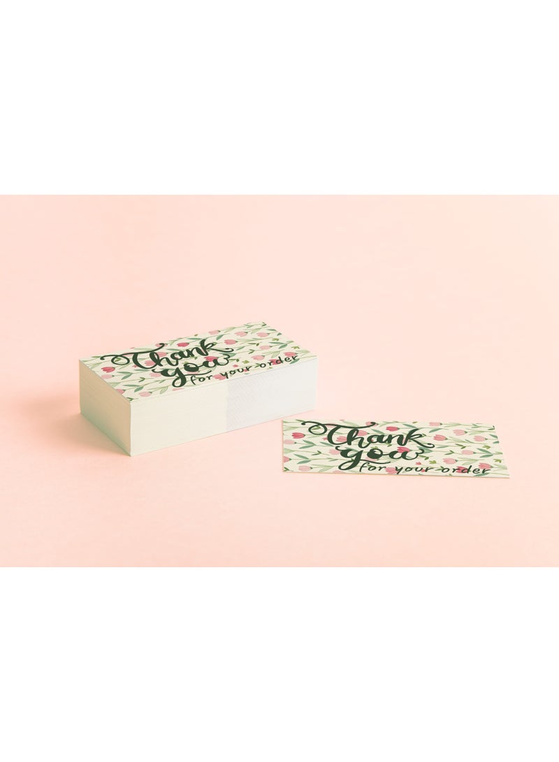 طقم كروت شكر فاخرة – 100 كارت بتصميم راقٍ - Image 3