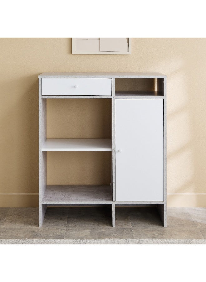 Home Box خزانة متعددة الاستخدامات باللونين الرمادي والأبيض - Image 4