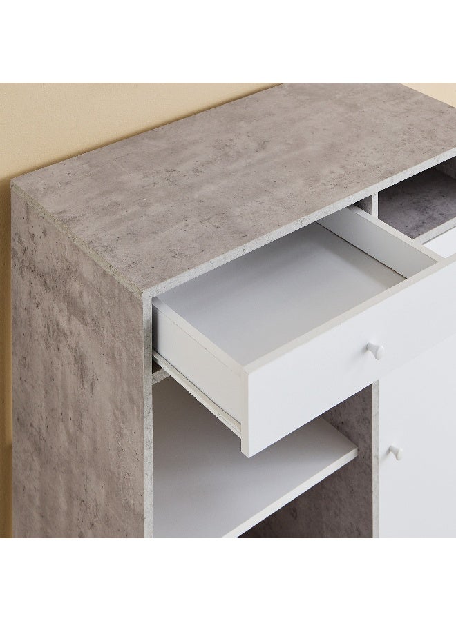 Home Box خزانة متعددة الاستخدامات باللونين الرمادي والأبيض - Image 5