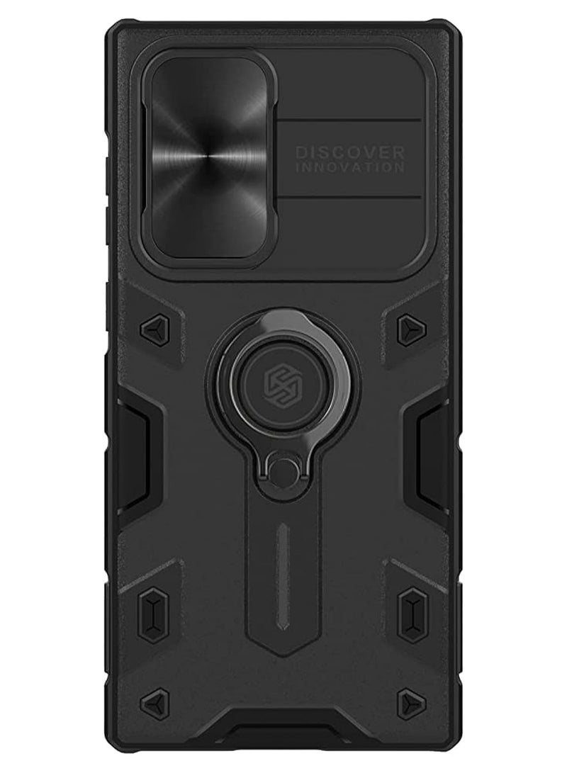 Nillkin CamShield Armor Cover Case Designed For Samsung Galaxy S22 Uitra - Black - Image 1