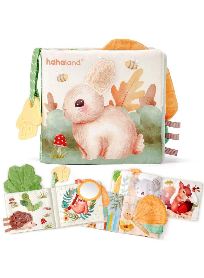 هاهالاند ألعاب أطفال من عمر 0 إلى 6 أشهر، كتب أطفال من قطعتين، ألعاب أطفال من عمر 6 إلى 12 شهرًا - ناعمة، مجعدة، تصدر صريرًا، حسية، ألعاب وقت النوم على البطن - هدايا عيد الميلاد للأطفال - Image 1