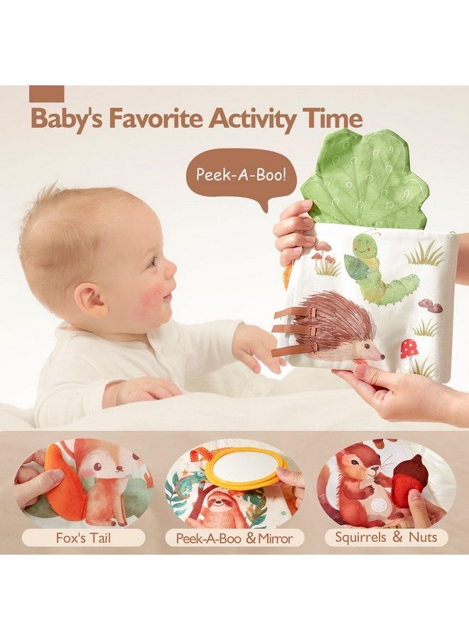 هاهالاند ألعاب أطفال من عمر 0 إلى 6 أشهر، كتب أطفال من قطعتين، ألعاب أطفال من عمر 6 إلى 12 شهرًا - ناعمة، مجعدة، تصدر صريرًا، حسية، ألعاب وقت النوم على البطن - هدايا عيد الميلاد للأطفال - Image 4