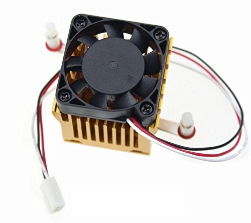 CentIoT - 2 PIN Graphics Cards Cooling Fan Aluminum Heatsink Cooler Fit for Personal Computer CPU GPU and Peltier (37MM Tall 40(L) x40(W) mm) - Image 1