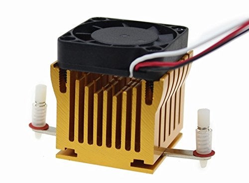 CentIoT - 2 PIN Graphics Cards Cooling Fan Aluminum Heatsink Cooler Fit for Personal Computer CPU GPU and Peltier (37MM Tall 40(L) x40(W) mm) - Image 2