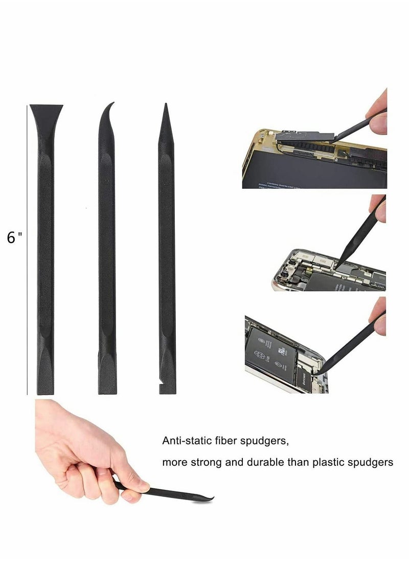 KASTWAVE - Sticker Scraper, Paint Plastic Scraper Carbon Fiber Multi-Purpose Scraper Non-Scratch Cleaning Tool Easy to Clean Small and Narrow Spaces and Gaps, Remove Stickers, Labels, Oil Stains, Dirt 3 Pcs - Image 1