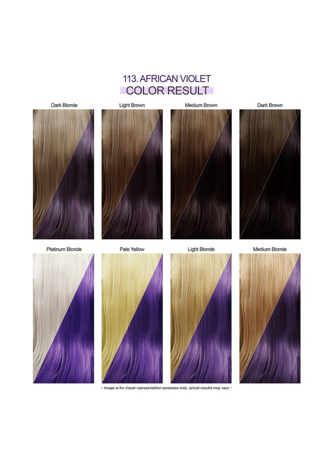Adore Semi Permanent Hair Color Vegan And Crueltyfree Hair Dye 4 Fl Oz 113 African Violet (Pack Of 2)  - Image 4