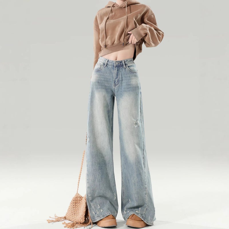 Unisex Classic Denim Jeans Loose Fit Daily Outdoor Wear - Image 3