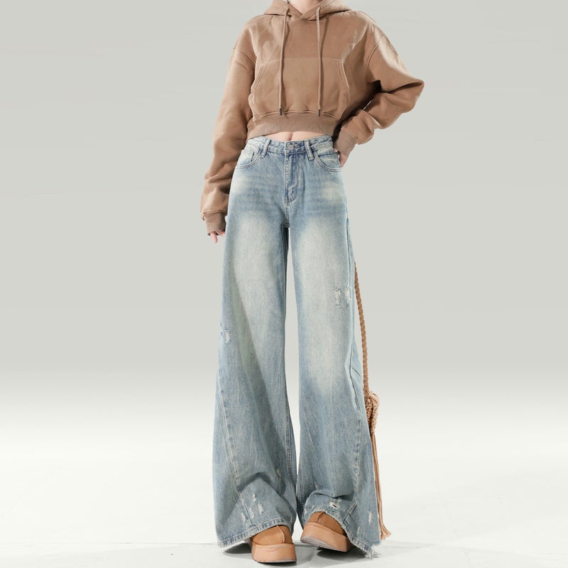 Unisex Classic Denim Jeans Loose Fit Daily Outdoor Wear - Image 5