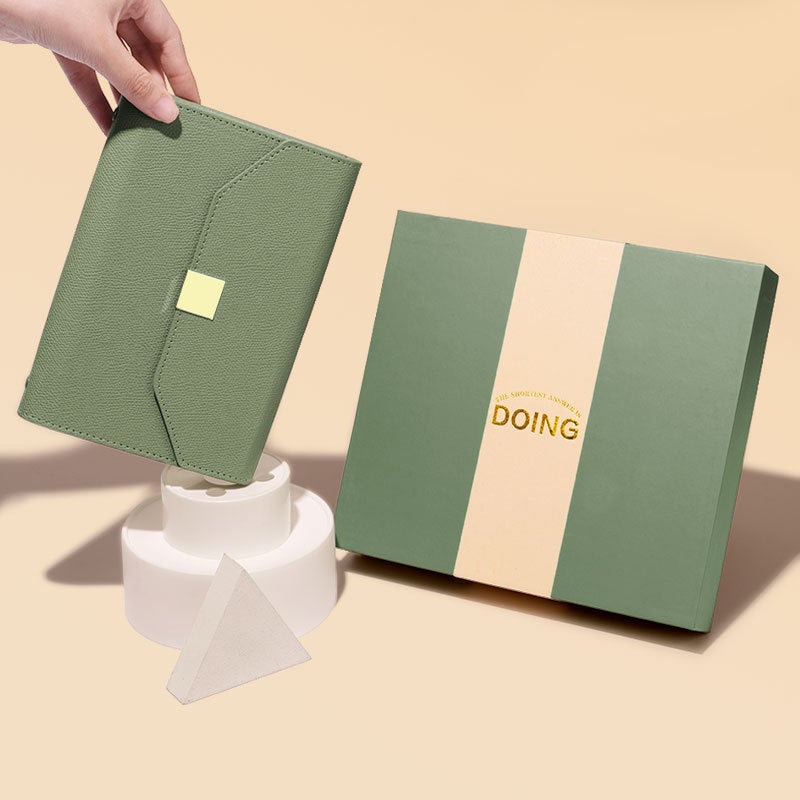 High-Looking A5 High-End Loose-Leaf Notebook A6 Business Detachable Notebook Gift Box Set With Printable Logo - Image 3