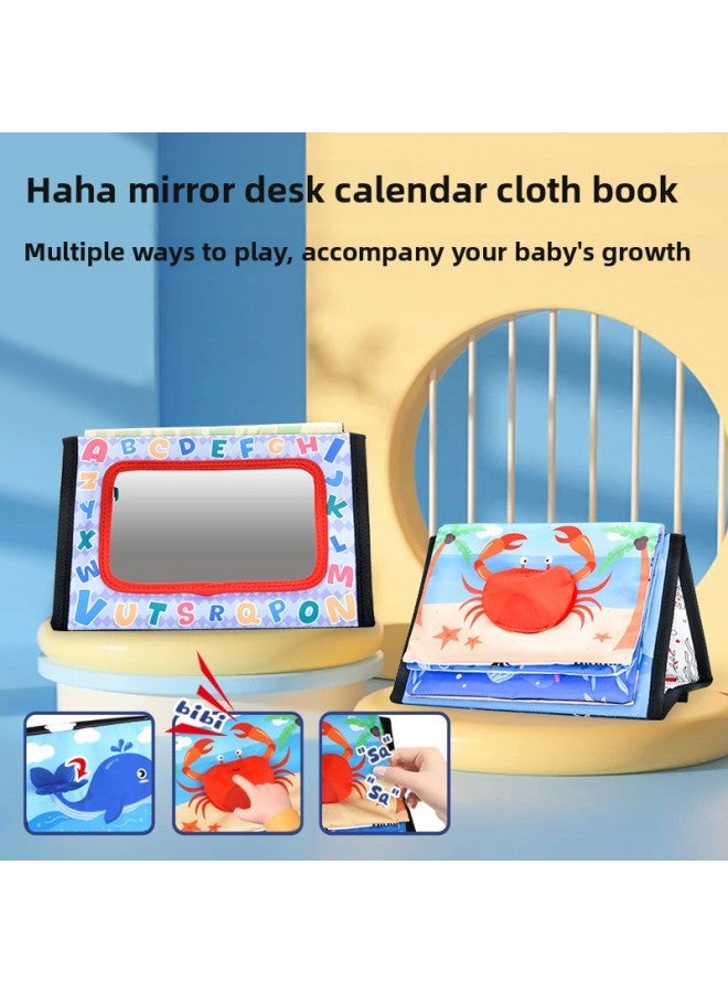 Baby Visual Stimulation Card Can't Tear Cloth Book 0-12 Months Early Education Puzzle Black And White Card Ringing Paper Toy-Colour:Forest Monkey  - Image 2