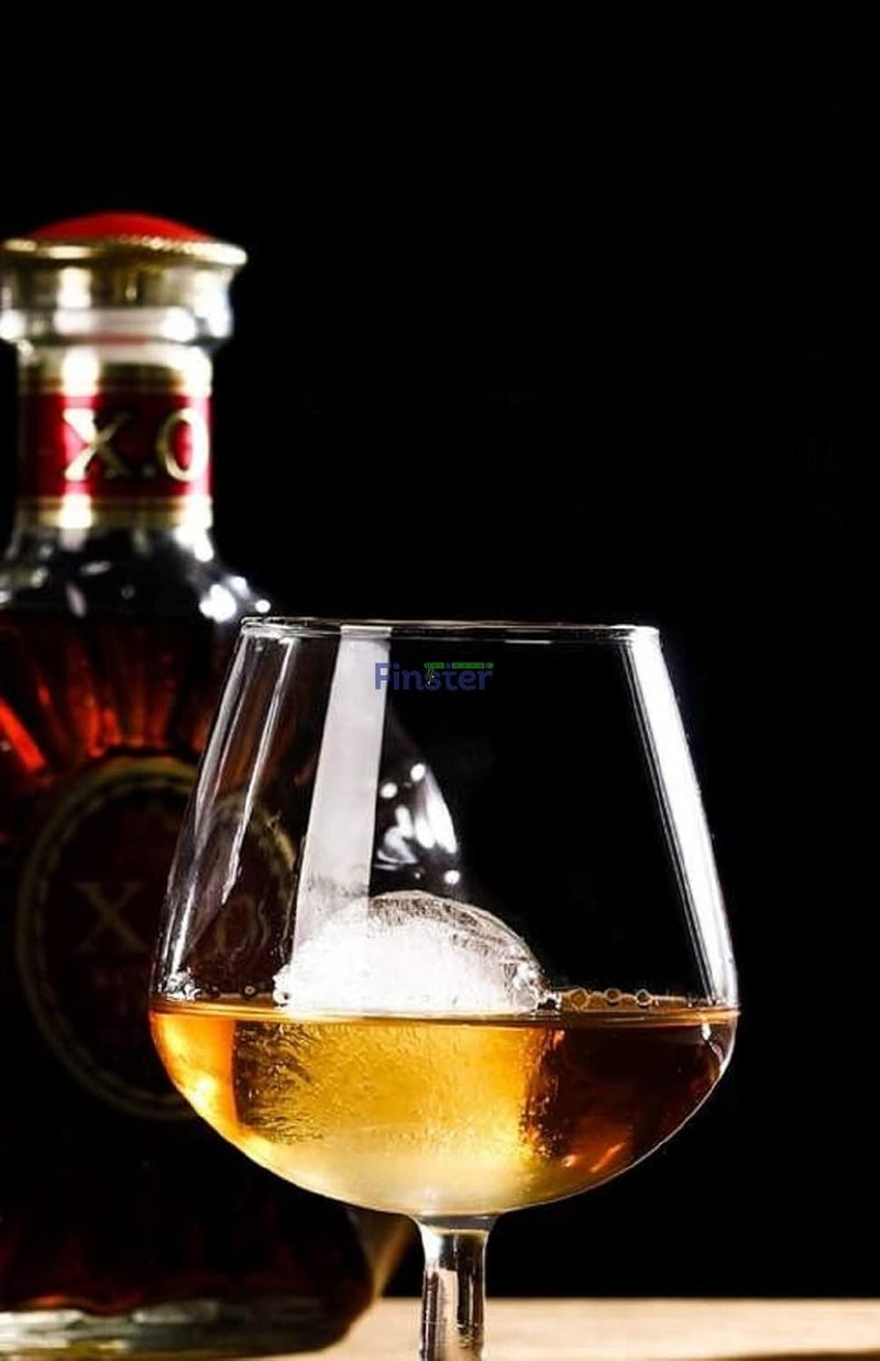 FINSTER Premium Classic Brandy Wine Glasses Set of 12 300 ML NonLead Crystal Clear Ideal for White or Red Wine Glass - Image 2