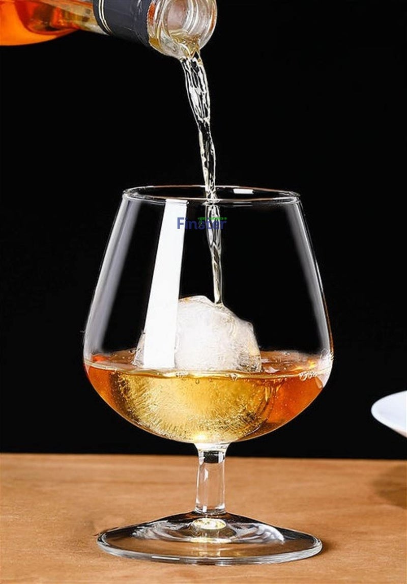 FINSTER Premium Classic Brandy Wine Glasses Set of 12 300 ML NonLead Crystal Clear Ideal for White or Red Wine Glass - Image 5