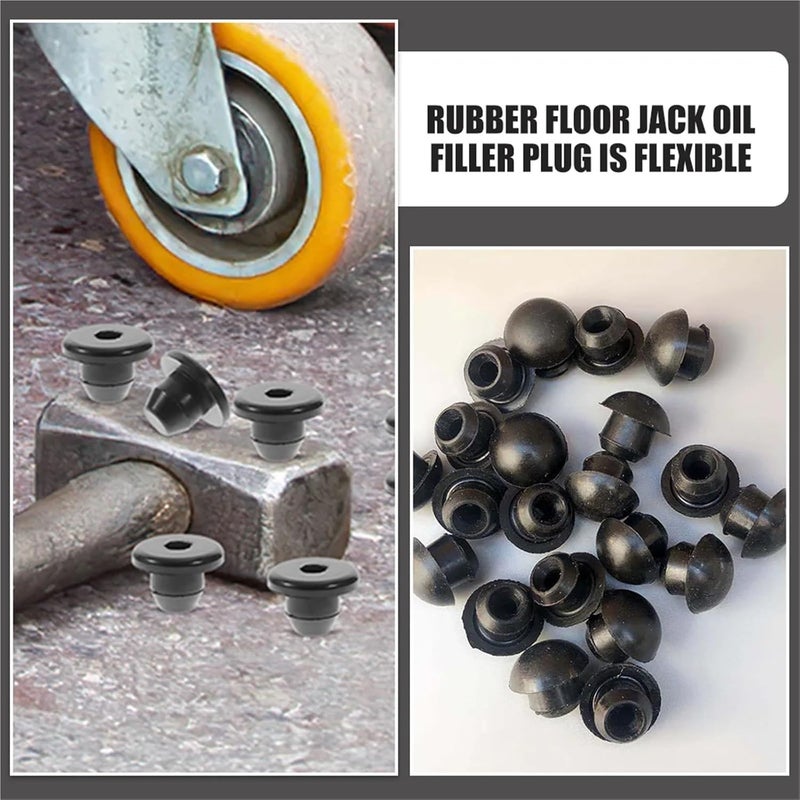 Bottle Jack Oil Filler Plug 50 Pcs Car Jack Oil Plug, Rubber Filler for Hydraulic Floor - Image 3