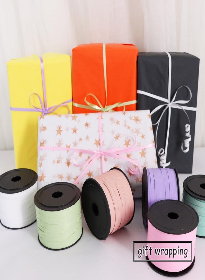 BEISHIDA 6 Rolls Assorted Color Curling Ribbon with Balloon String - Pastel Colors for Gift Wrapping, Birthday, Easter and Party Decoration - Image 5