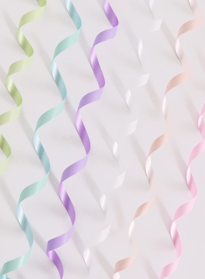 BEISHIDA 6 Rolls Assorted Color Curling Ribbon with Balloon String - Pastel Colors for Gift Wrapping, Birthday, Easter and Party Decoration - Image 3