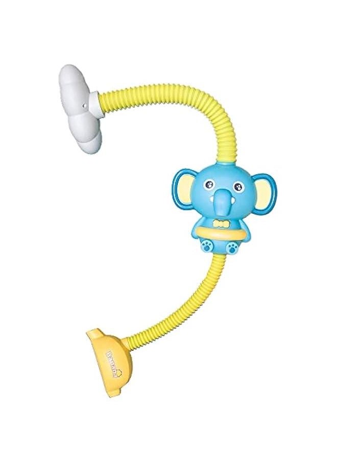 Generic - Bathtub Shower Head Toy, Elephant Electric Shower Sprinkler Toy for Kids Tub Shower Head Electric Water Pump Bath Toy Toddlers Hand Shower Sprinkler Bathtub Toy with 3 Suction Cups (Blue) - Image 1