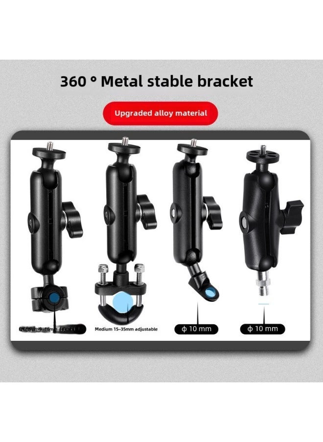 Motorcycle Mobile Phone Bracket Gopro12/10 Accessories Insta360X4 Panoramic Camera Shooting Bracket Navigation-Color:M10 Fixed Bracket (for GSX250/R Ninijia400) - Image 3