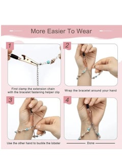 YUCCA 4pcs Bracelet Necklace Watch Zipper Wearing Helper Tool, Auxiliary Buckle for Accessories Bracelet Necklace Watch  - Image 5