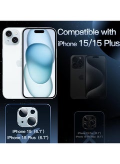 URBBKING Camera Lens Protector for iPhone 15 and iPhone 15 Plus Blue  - Image 2
