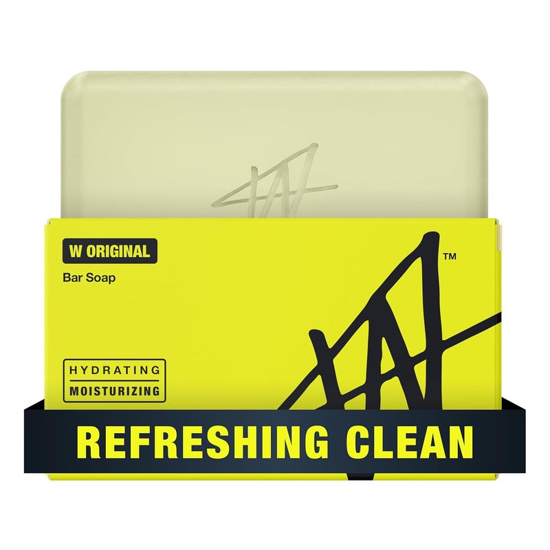 W By Jake Paul Bar Soap for Men Hydrating Moisturizing VitaminInfused Original Scent 5 oz - Image 1