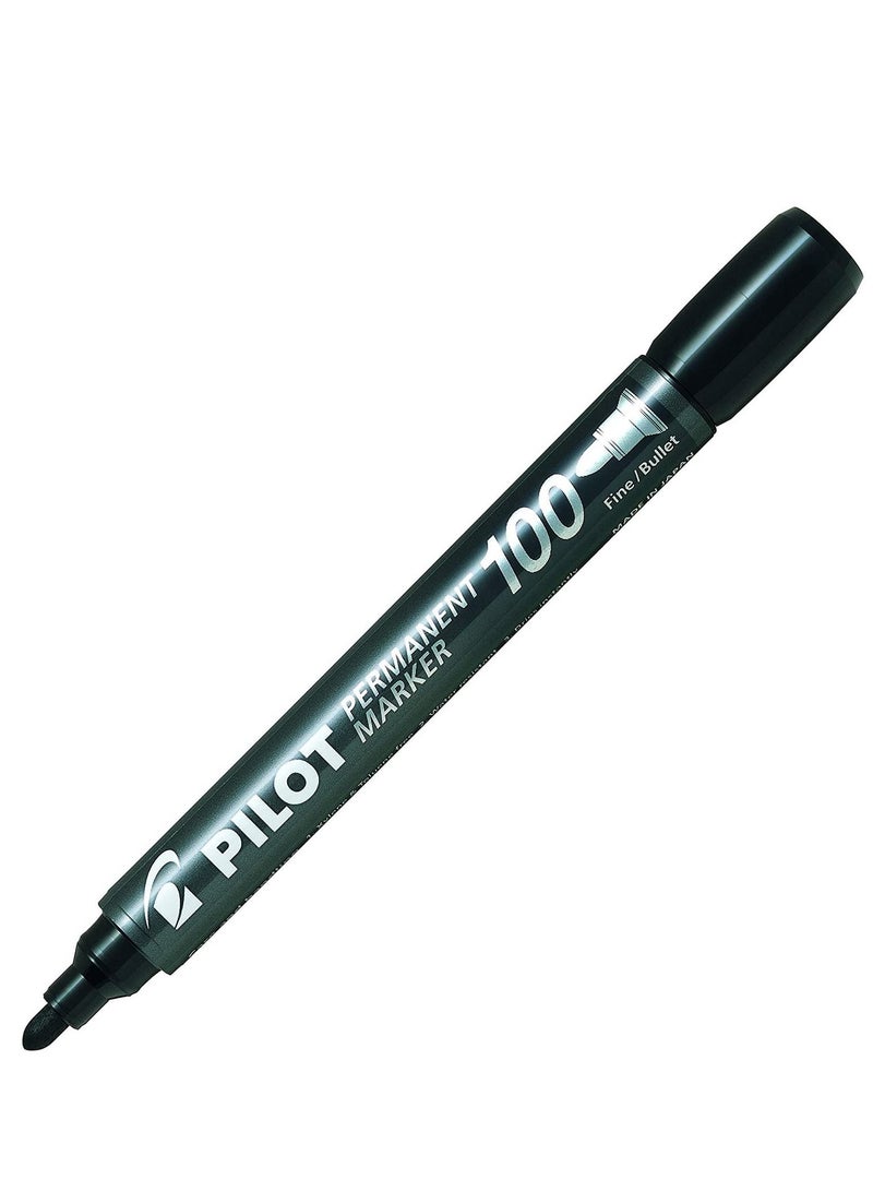 PILOT 4-Piece Bullet Tip Permanent Marker Black Ink - Image 2