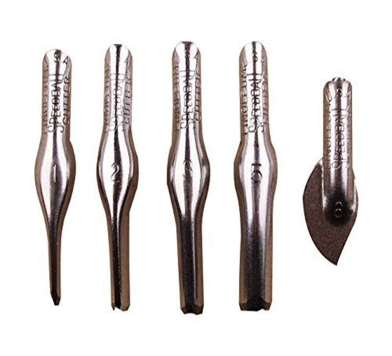 Speedball أدوات قطع اللينوليوم من سبيدبول - 5 أنواع متنوعة من أدوات النحت والطباعة، مصنوعة في الولايات المتحدة الأمريكية