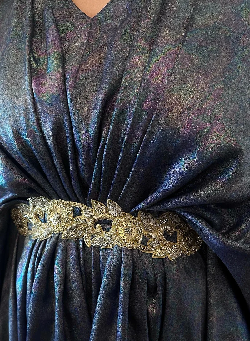 ECSTACY Shimmer Drape Kaftan