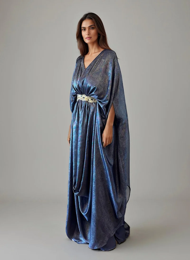 ECSTACY  Shimmer Drape Kaftan for Women | Best Price UAE